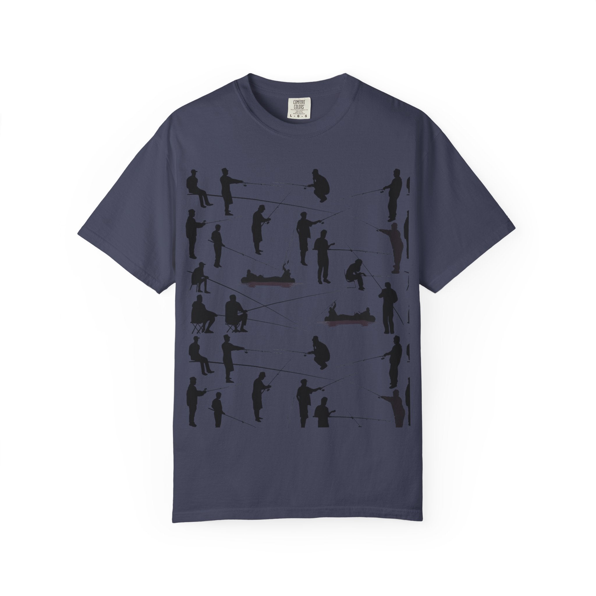 Different Styles of Fishing Garment-Dyed T-Shirt — New Colors