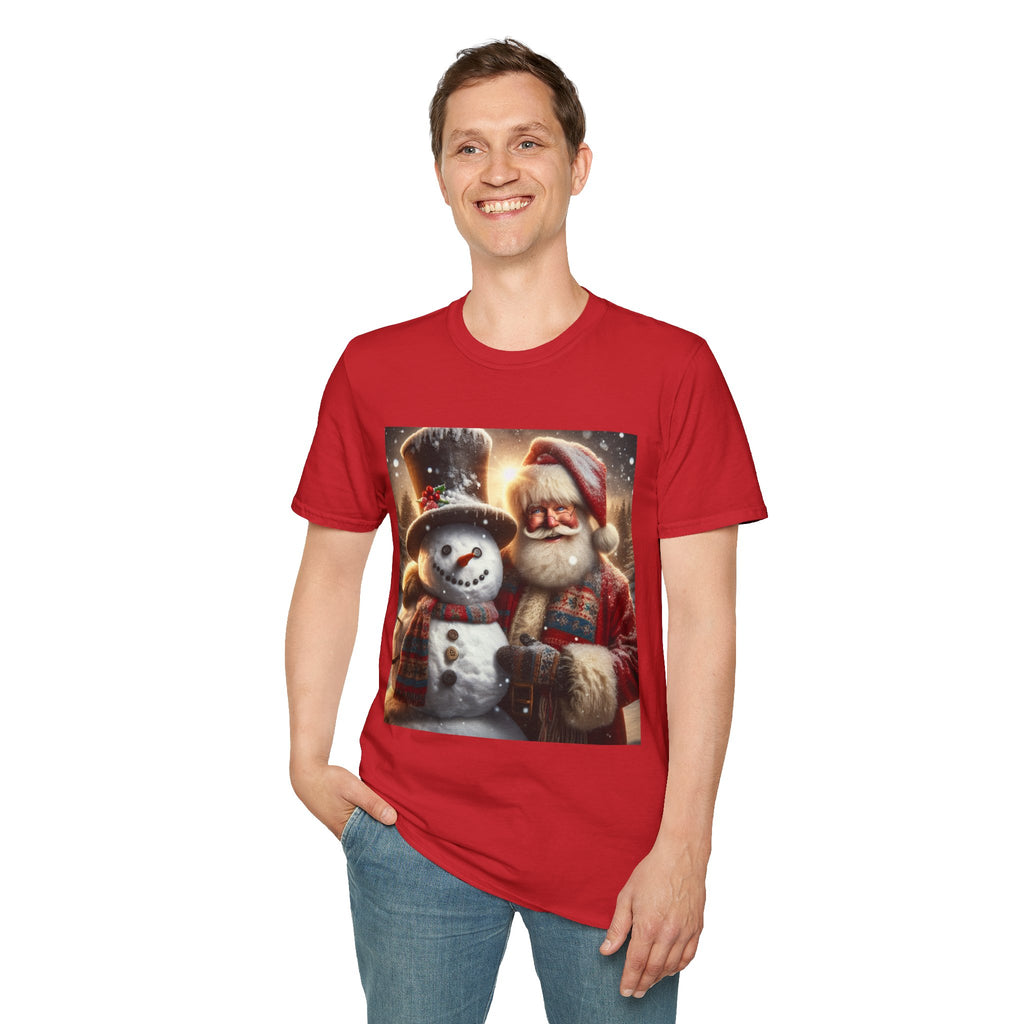 Christmas Santa & Snowman T-Shirt