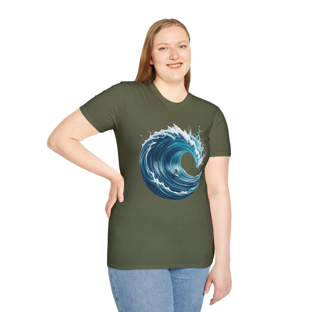 Ocean Wave T-Shirt — Coastal Surf Graphic Tee