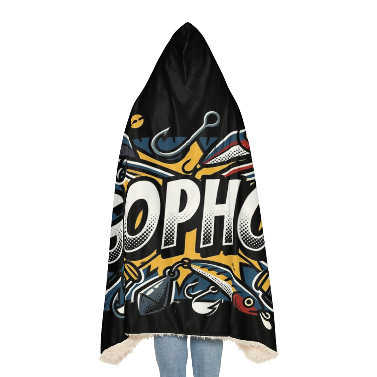 Ergophobia Hooded Blanket — Funny Anxiety Awareness Snuggle Throw