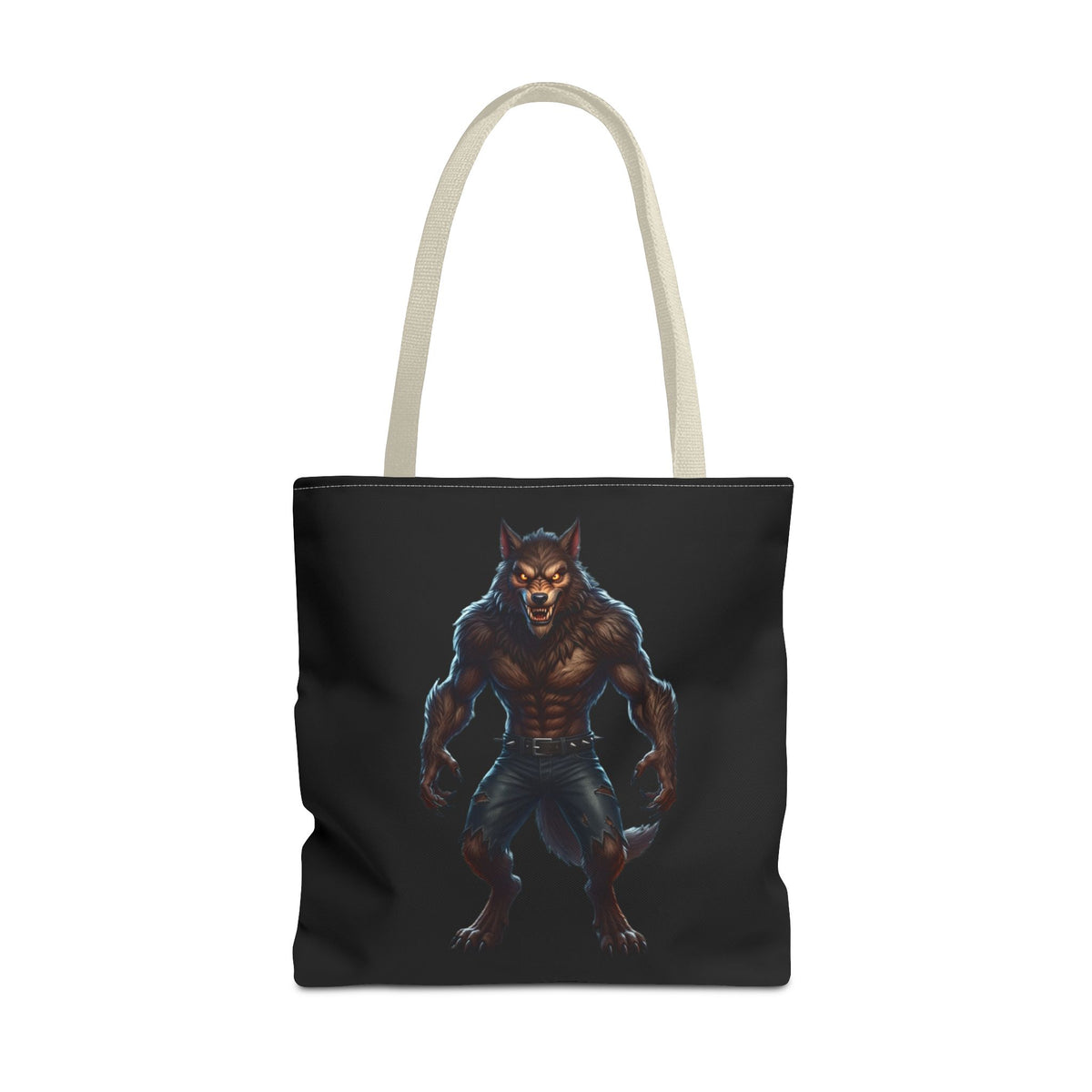 Werewolf Tote Bag — Dark Fantasy Creature Shopper