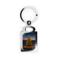 Christmas Tree Photo Keyring — Rectangle Personalized Keychain