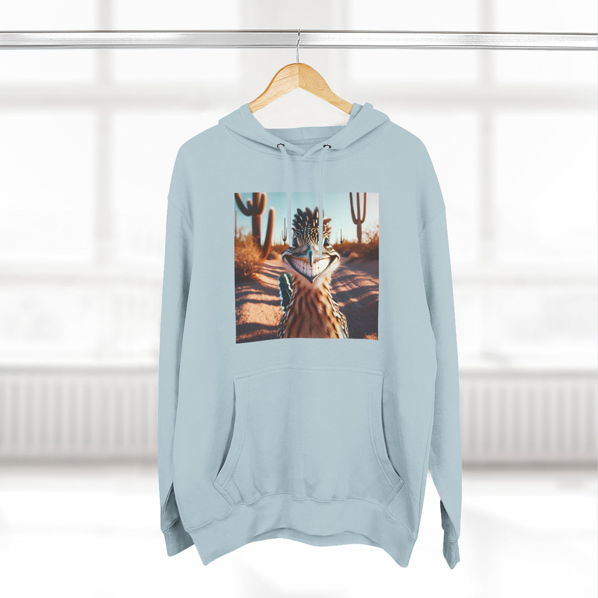 Three-Panel Fleece Hoodie