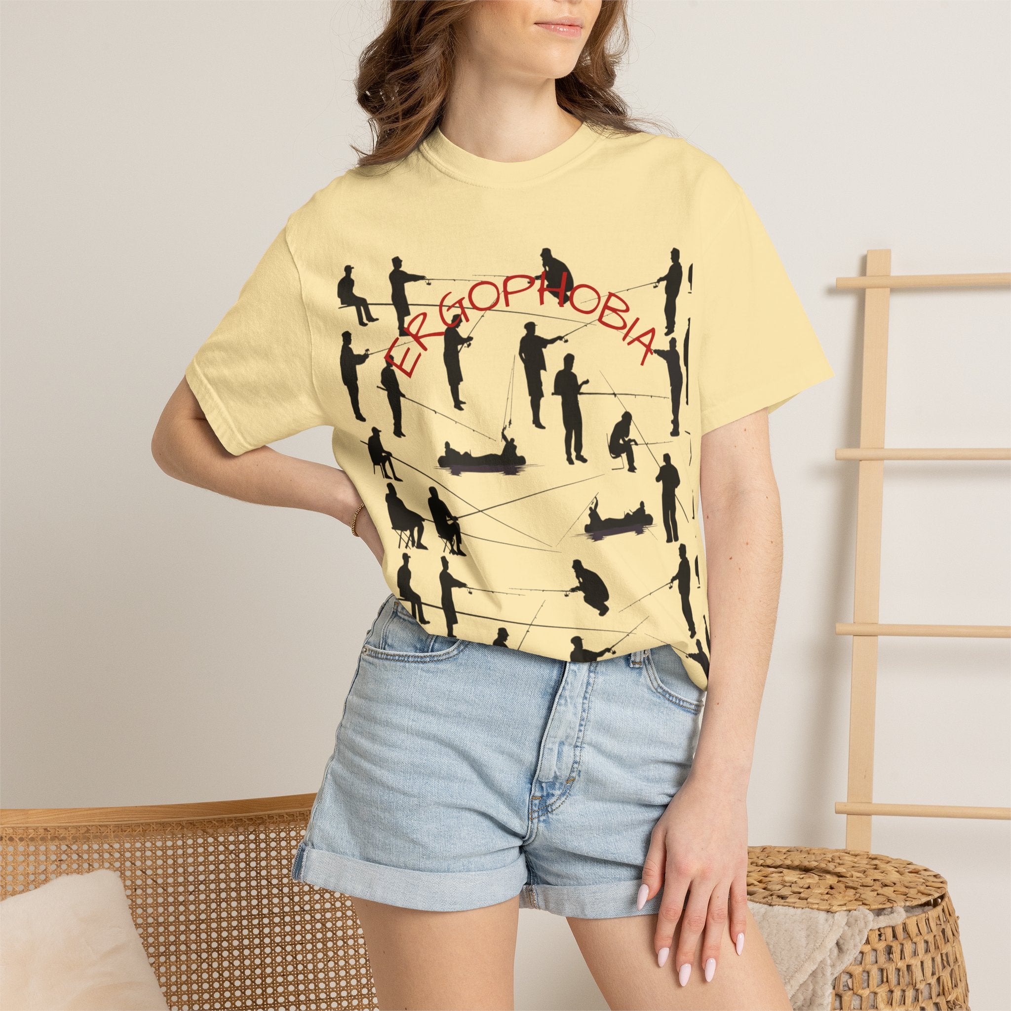 Different Styles of Fishing Garment-Dyed T-Shirt