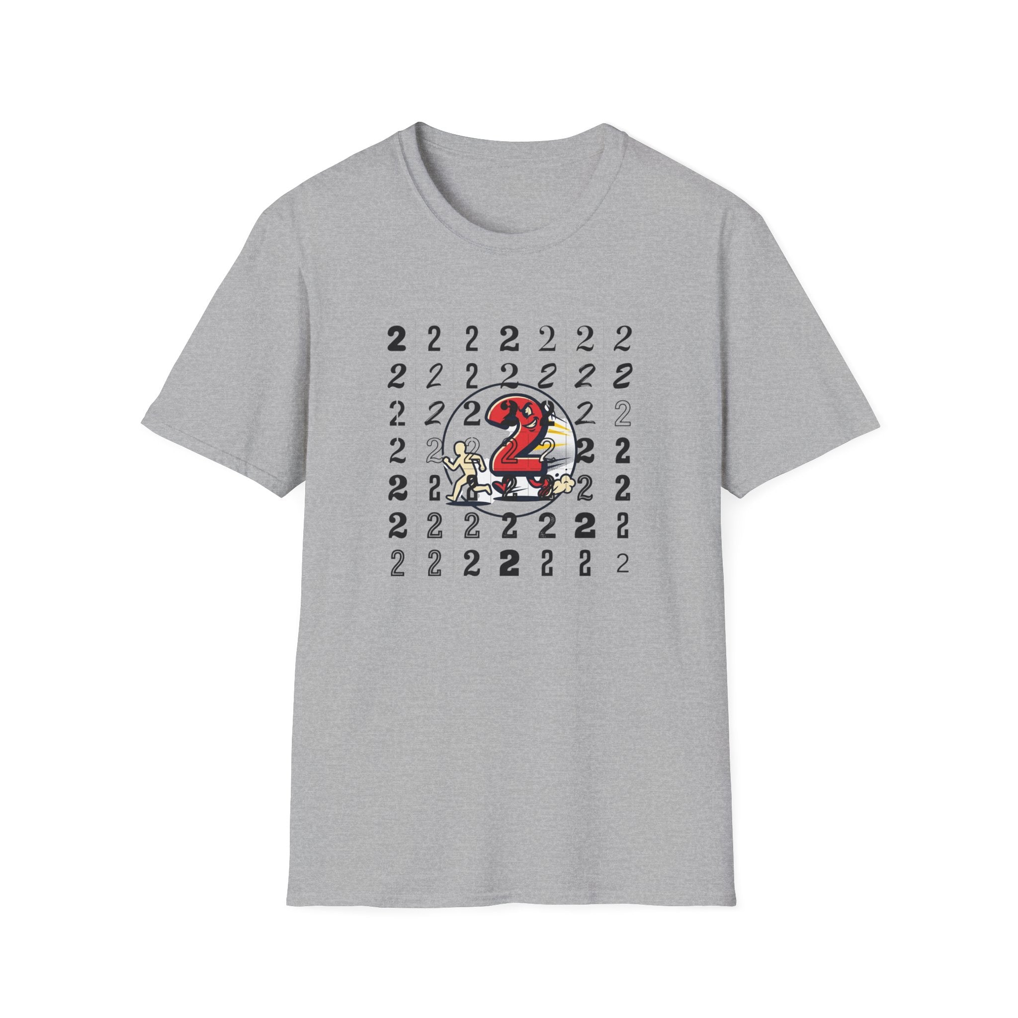 Running Number 2 Funny Bathroom Humor Graphic Unisex T-Shirt