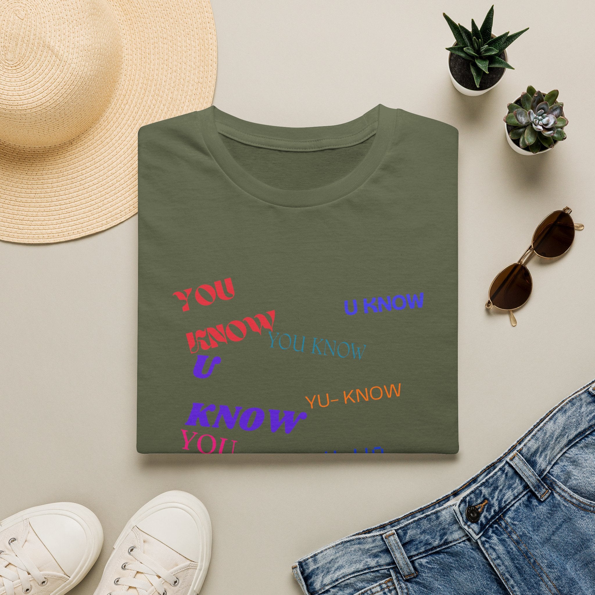 You Know All-Over Text Unisex Softstyle T-Shirt