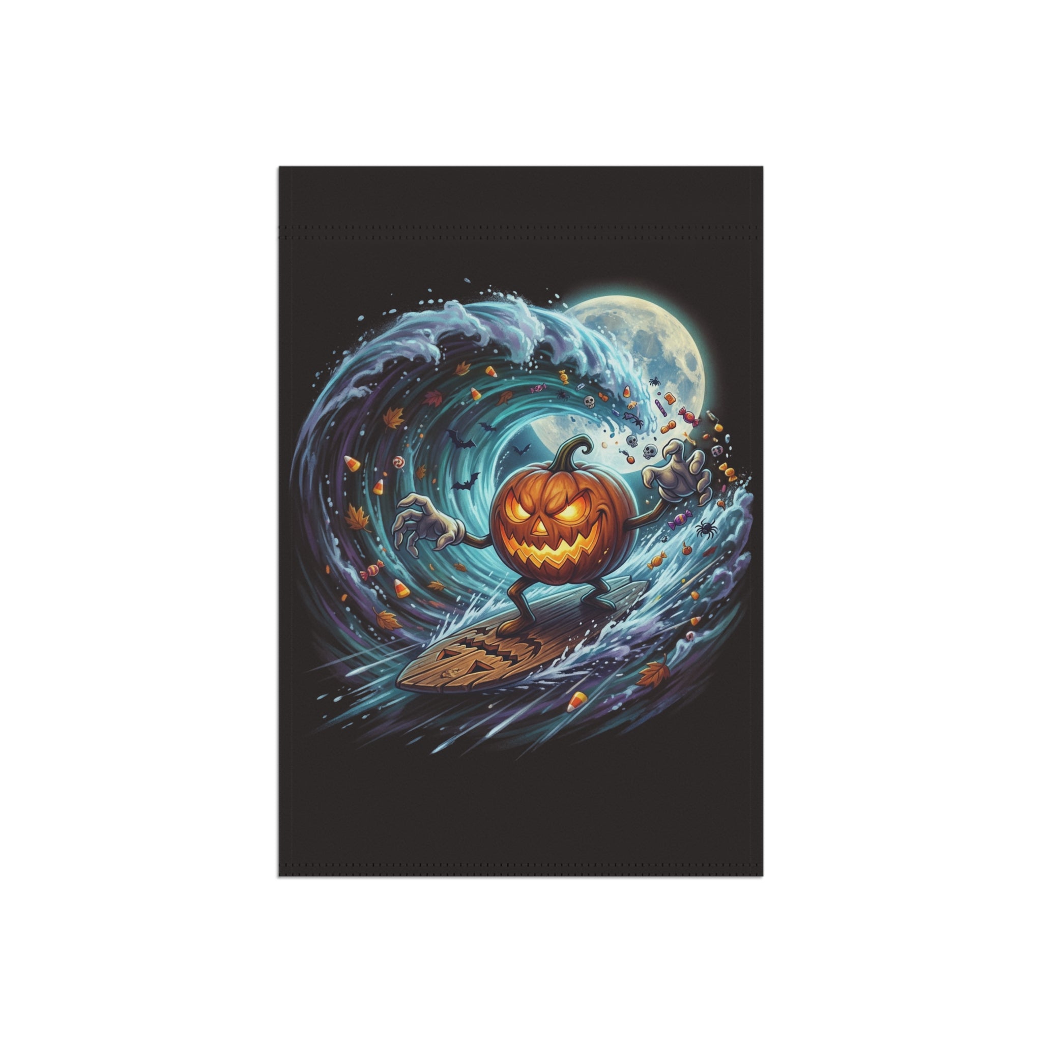 SURFING PUMPKIN Garden & House Banner
