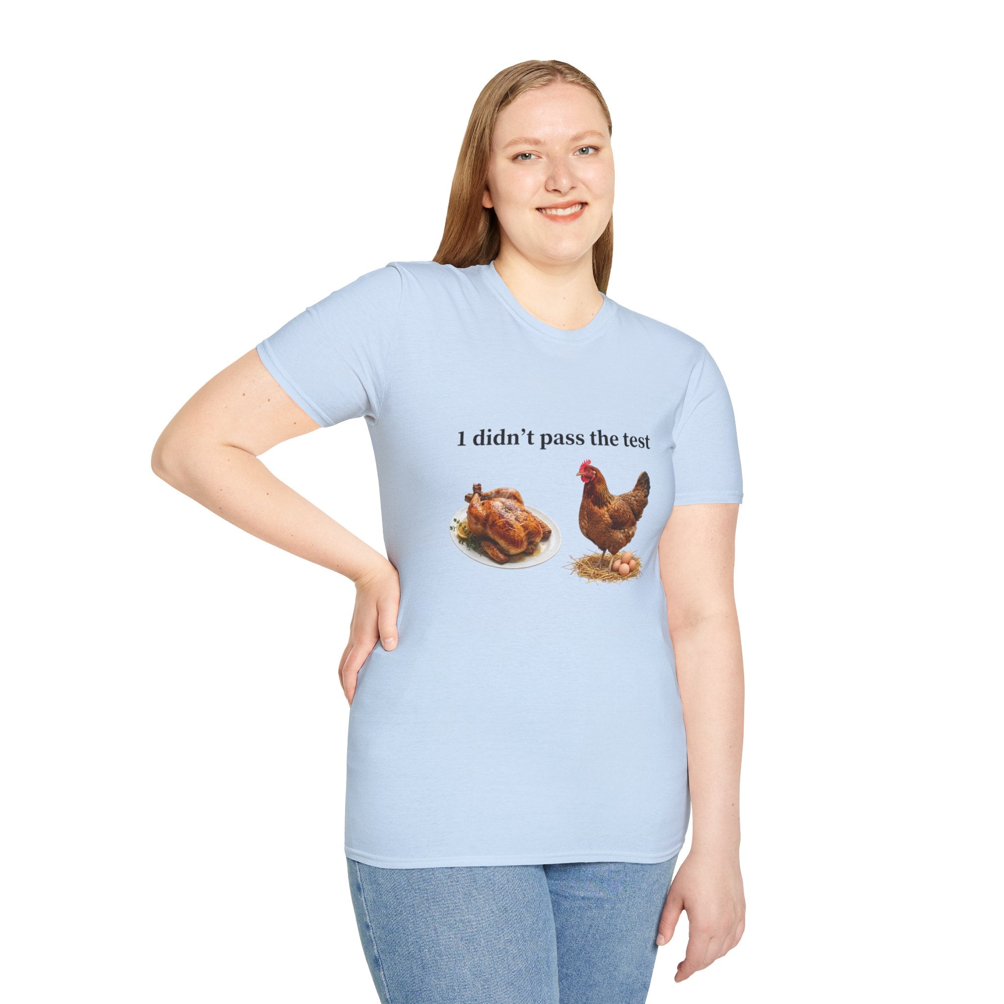 CHICKEN DIDN'T MAKE IT Unisex Soft style T-Shirt