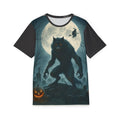 Werewolf Halloween Sports Jersey — Full Moon Horror Graphic Tee