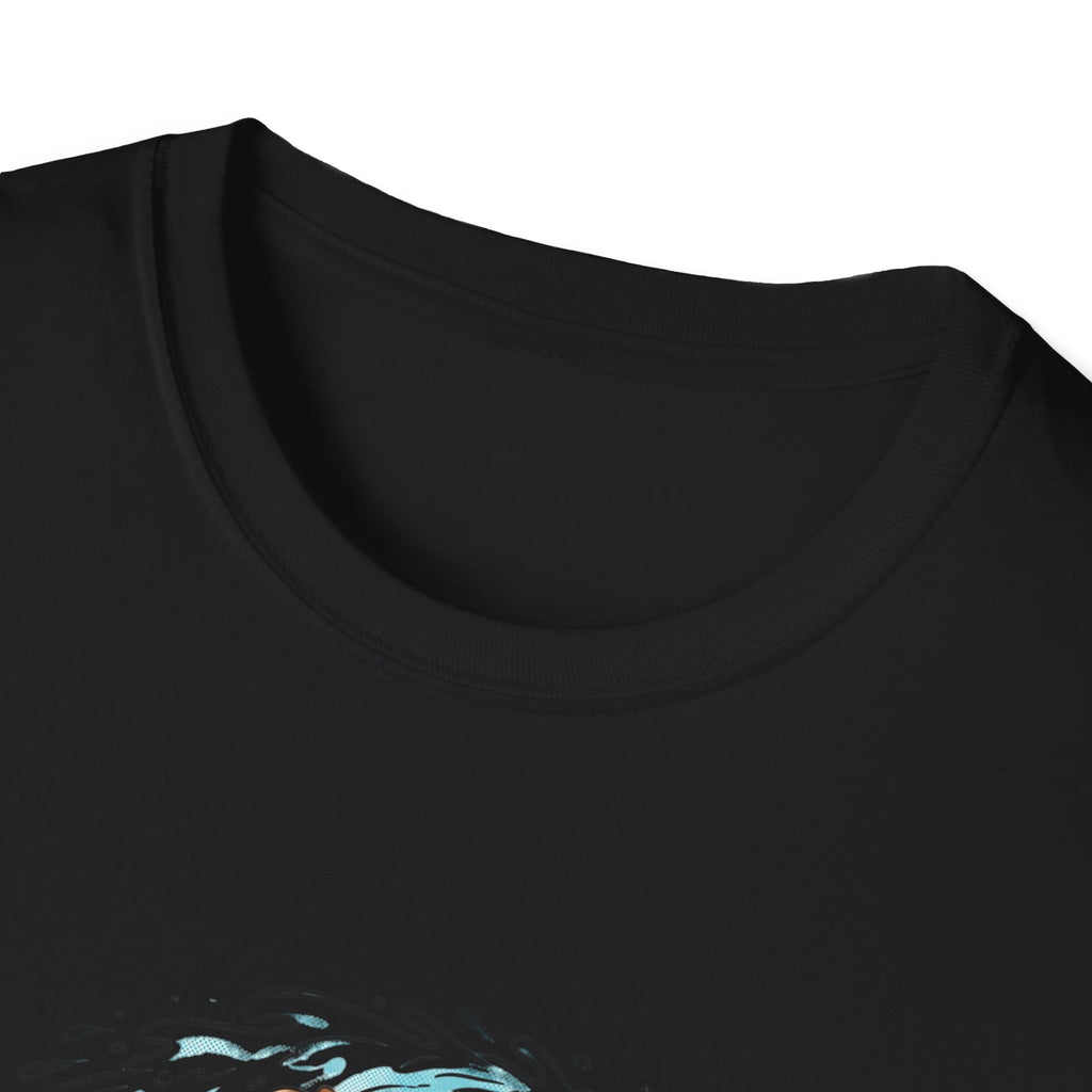 Santa Surfing T-Shirt — Surfing Santa Christmas Tee