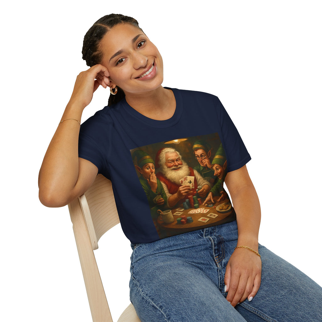Santa Poker Night Christmas T-Shirt