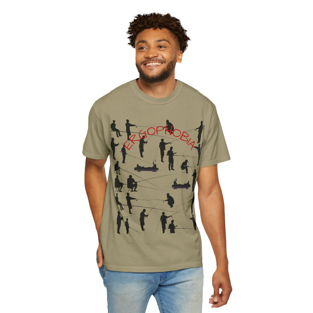 Different Styles of Fishing Garment-Dyed T-Shirt