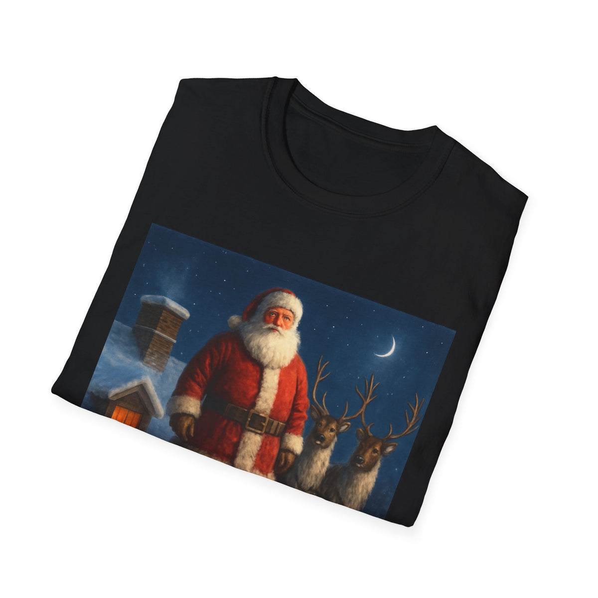 Santa Claus Night Scene T-Shirt