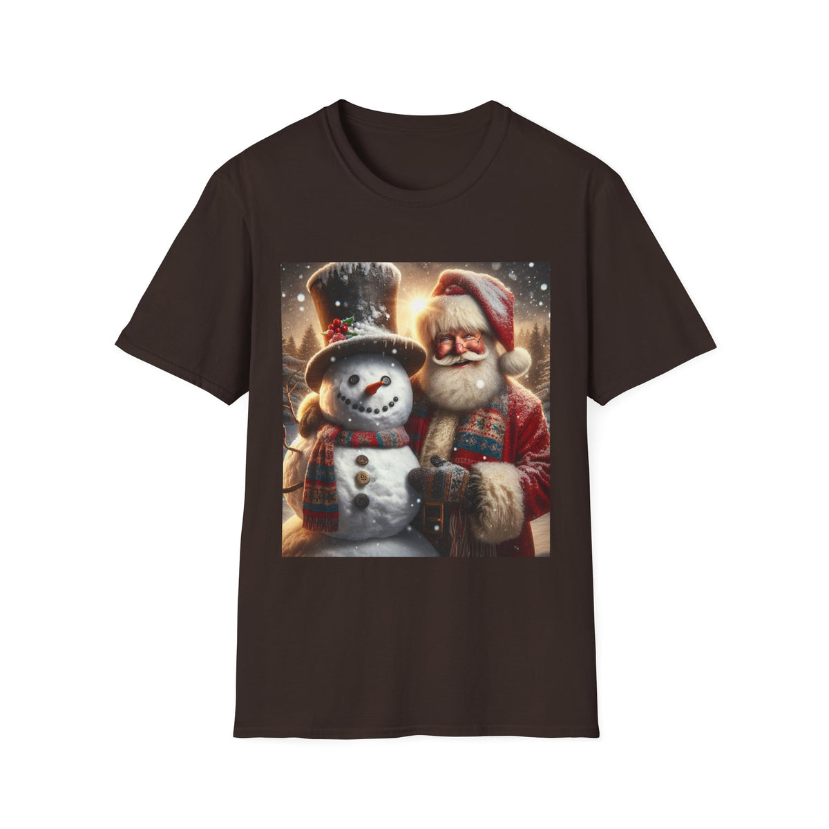 Christmas Santa & Snowman T-Shirt