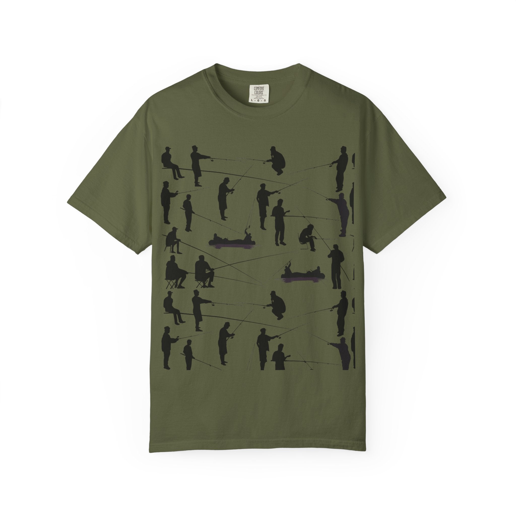 Different Styles of Fishing Garment-Dyed T-Shirt — New Colors