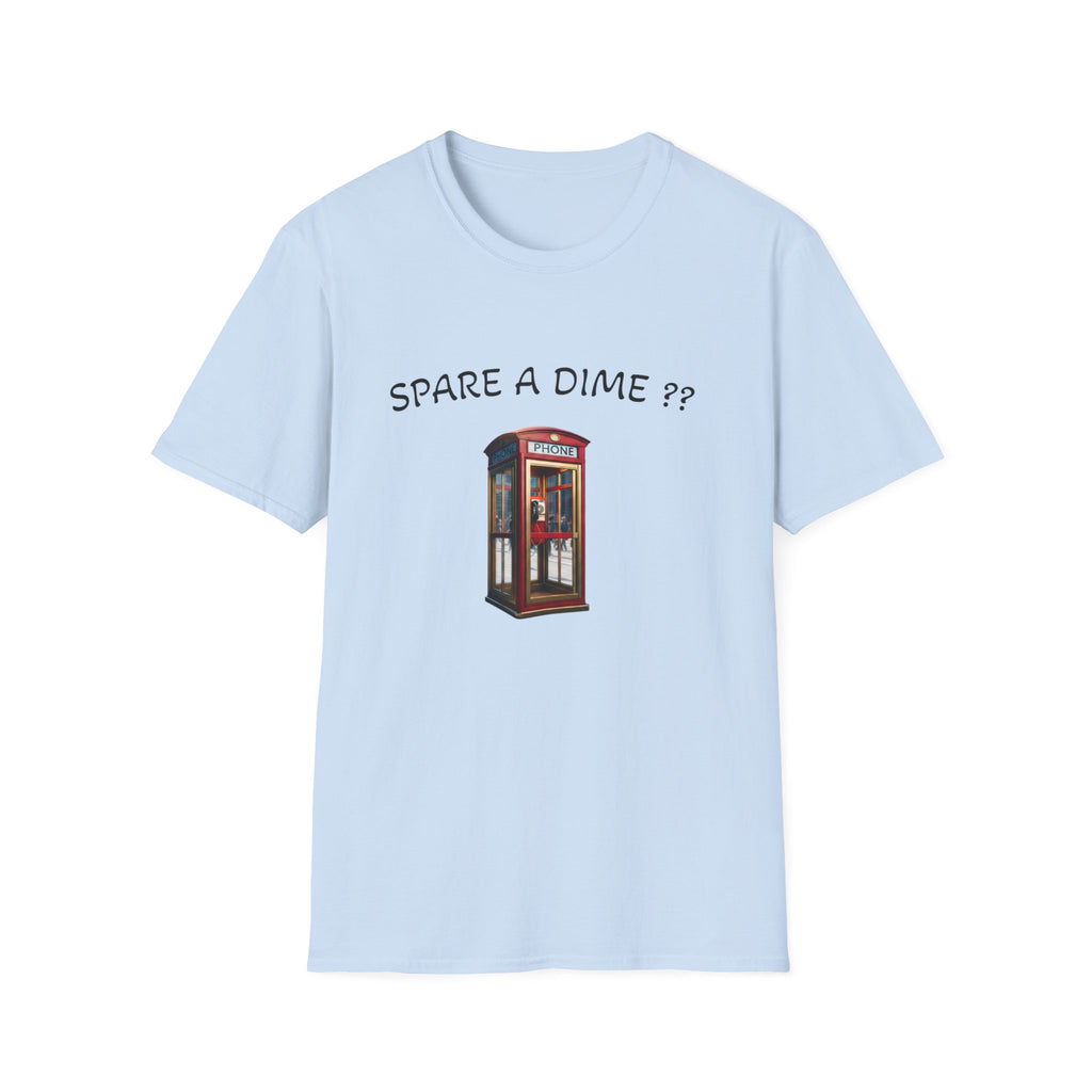 Spare a Dime? Phone Booth Graphic T‑Shirt