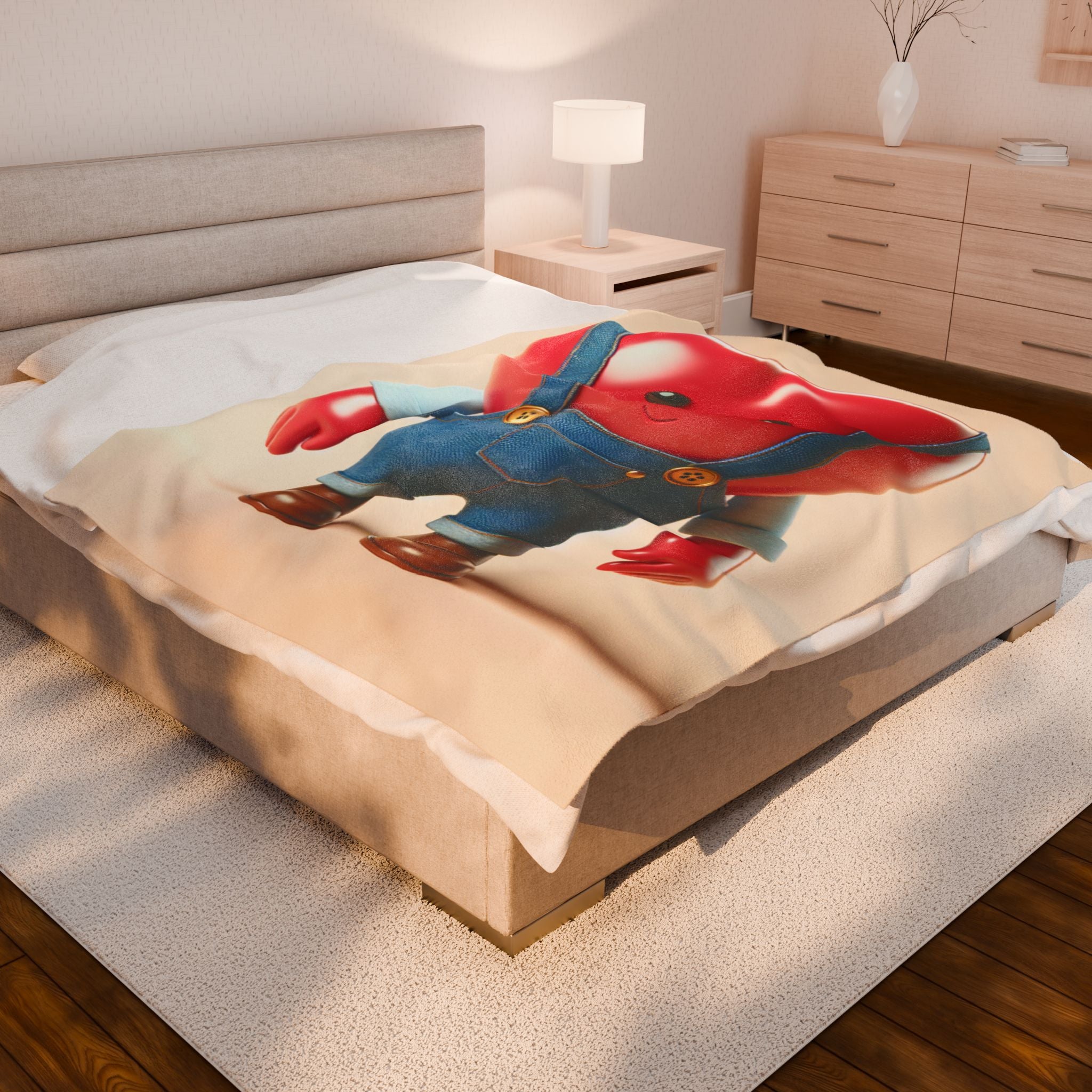 Velveteen Plush Blanket - Heart