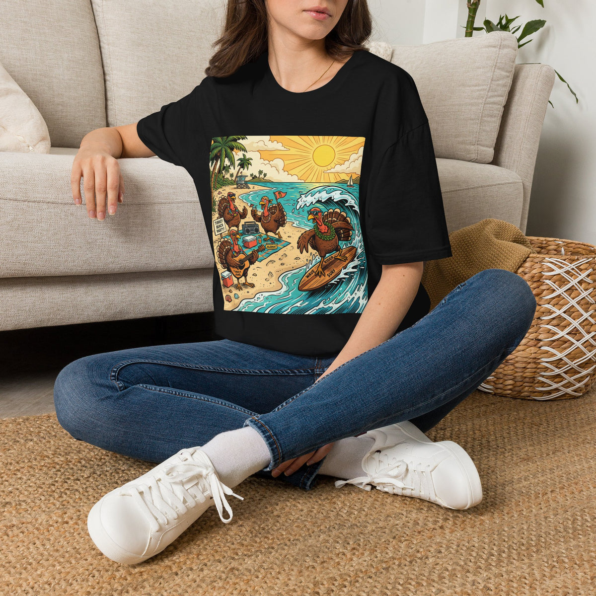 Surfing Turkey Beach Party T-Shirt