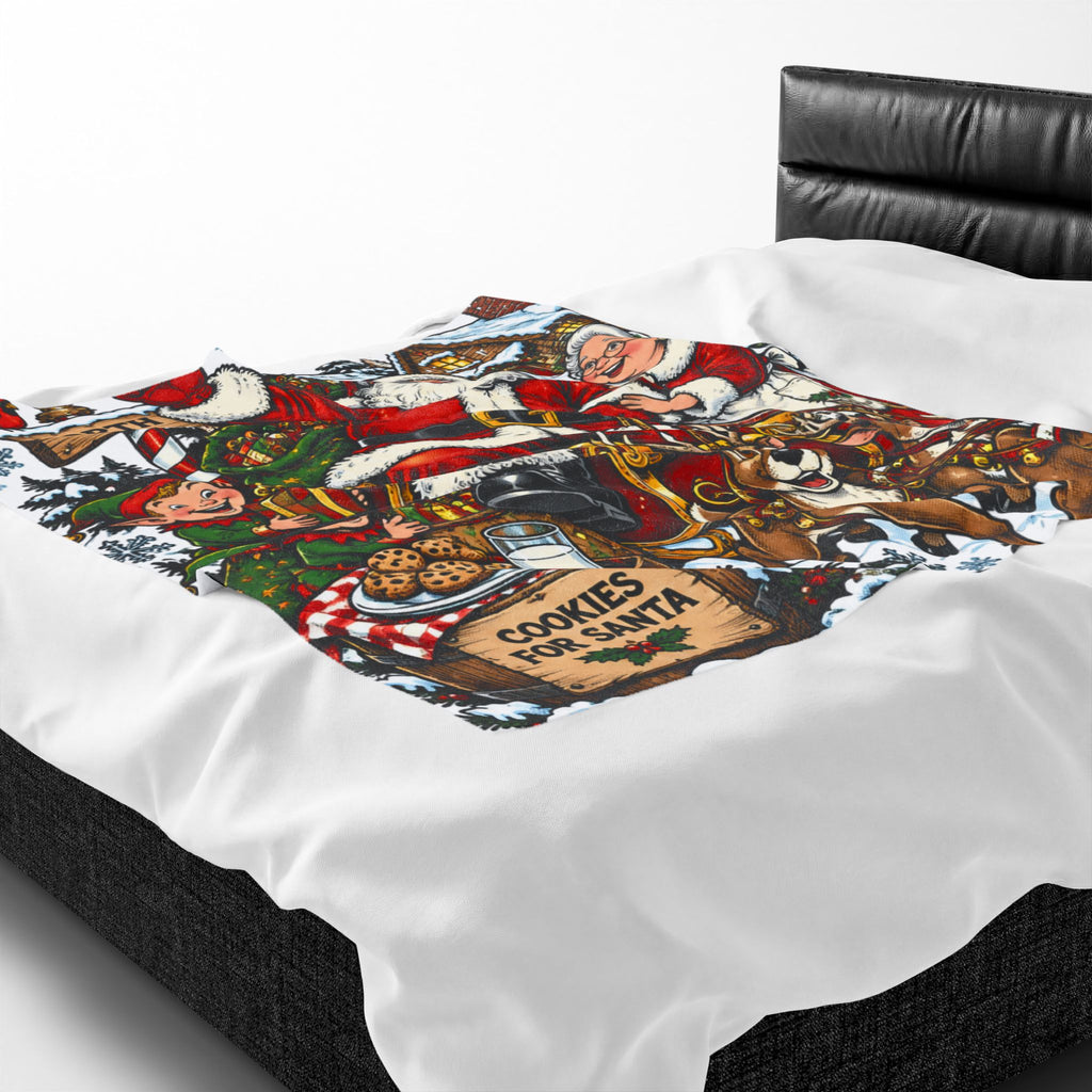 Santa Claus Christmas Velveteen Plush Blanket