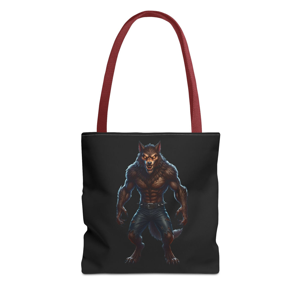 Werewolf Tote Bag — Dark Fantasy Creature Shopper