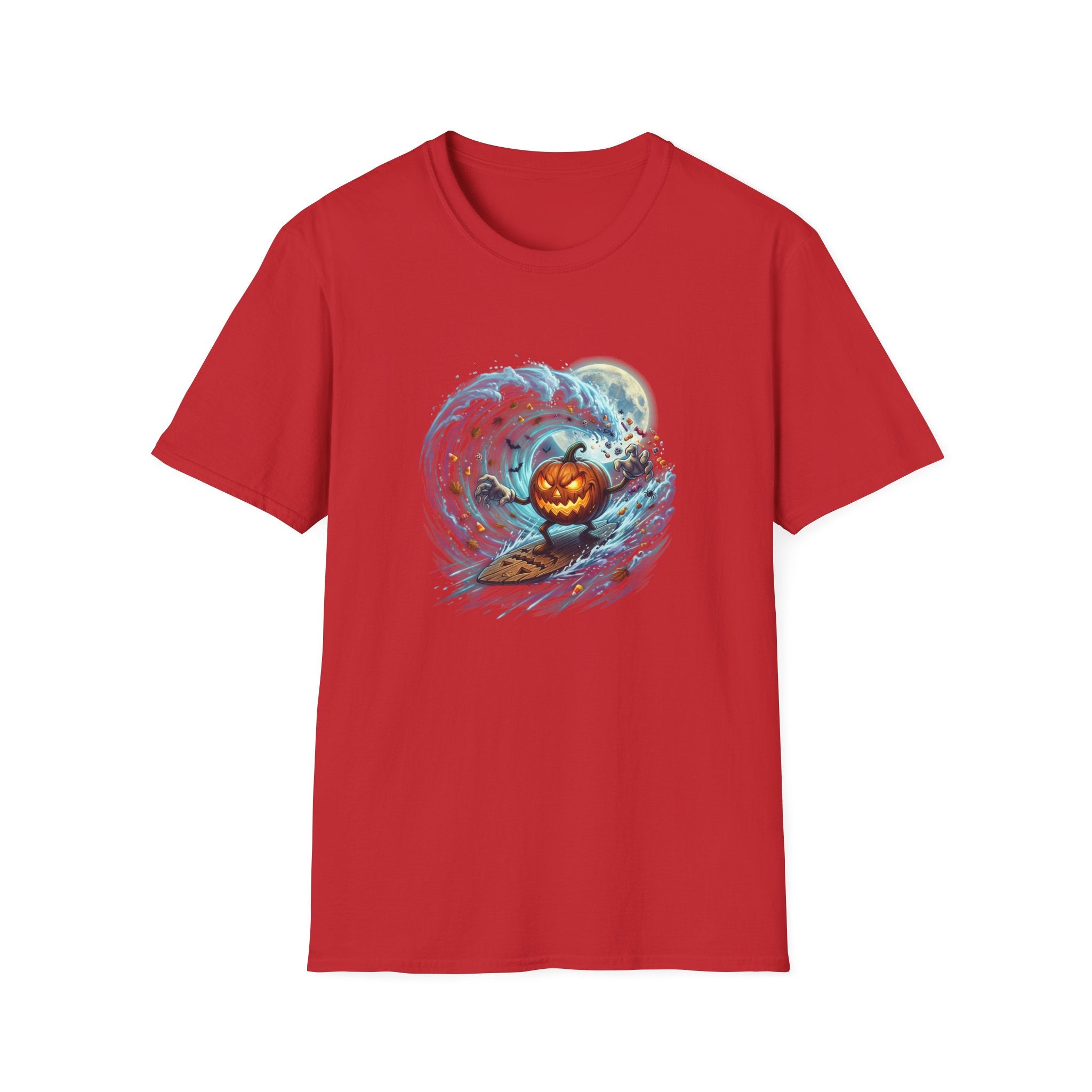 SURFING PUMPKIN Unisex Softstyle T-Shirt