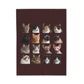 CAT LOVERS Velveteen Plush Blanket