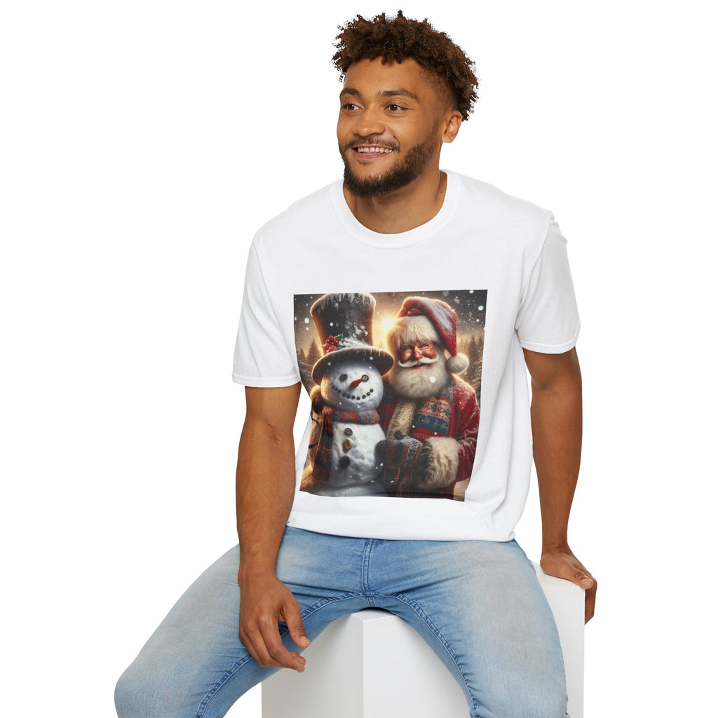 Christmas Santa & Snowman T-Shirt