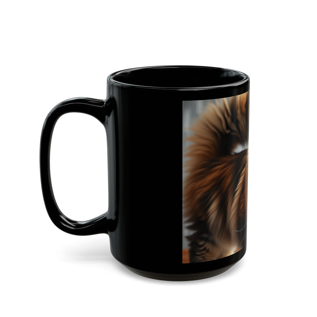 Maine Coon Cat Black Mug (11oz, 15oz)