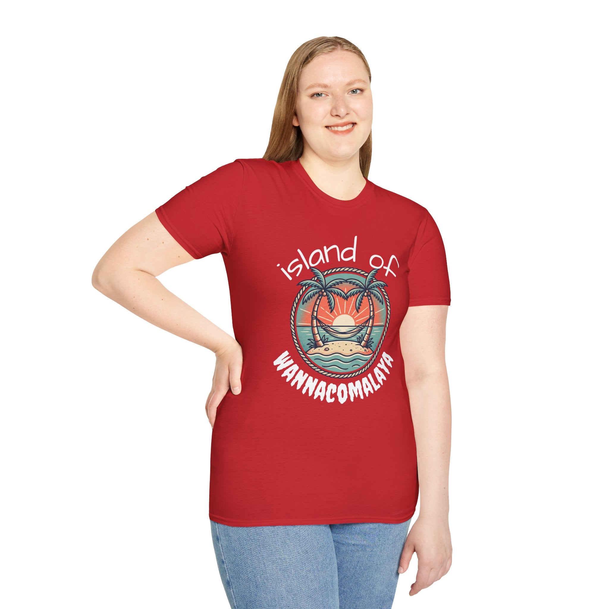 Island of Wannacomalaya Unisex Softstyle T-Shirt