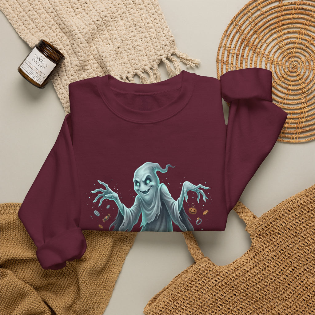 Mischief Ghost Halloween Crewneck Sweatshirt