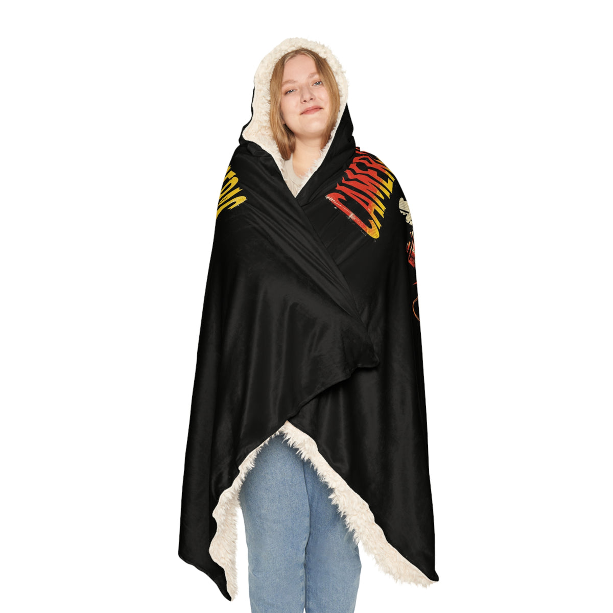 Ergophobia Camera Snuggle Blanket – Hooded Cozy Throw for Photographers