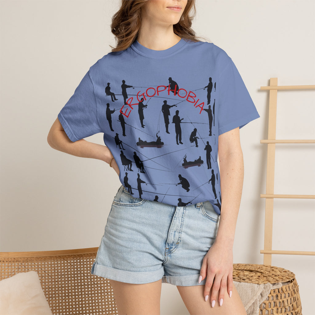 Different Styles of Fishing Garment-Dyed T-Shirt