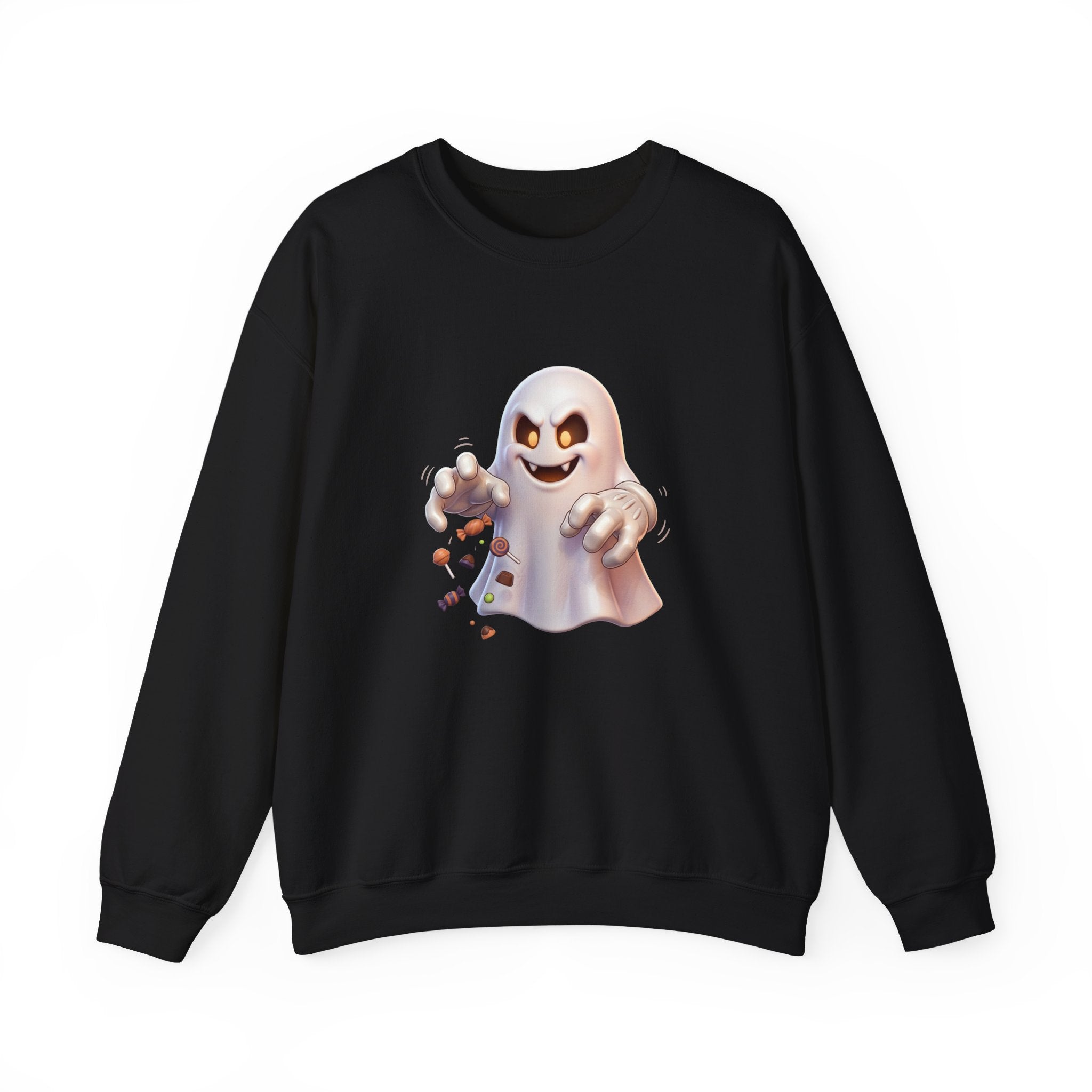 Candy Grabber Ghost Halloween Crewneck Sweatshirt