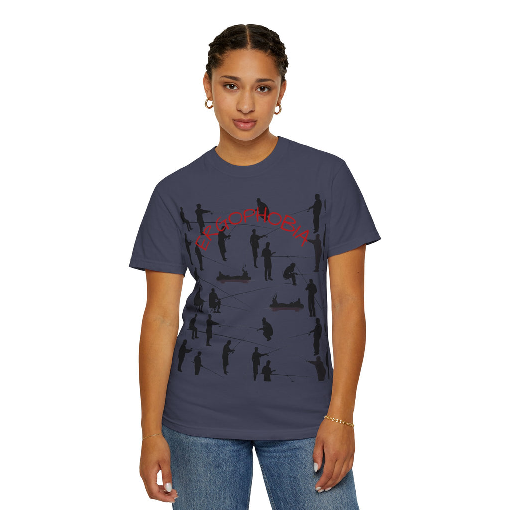 Different Styles of Fishing Garment-Dyed T-Shirt