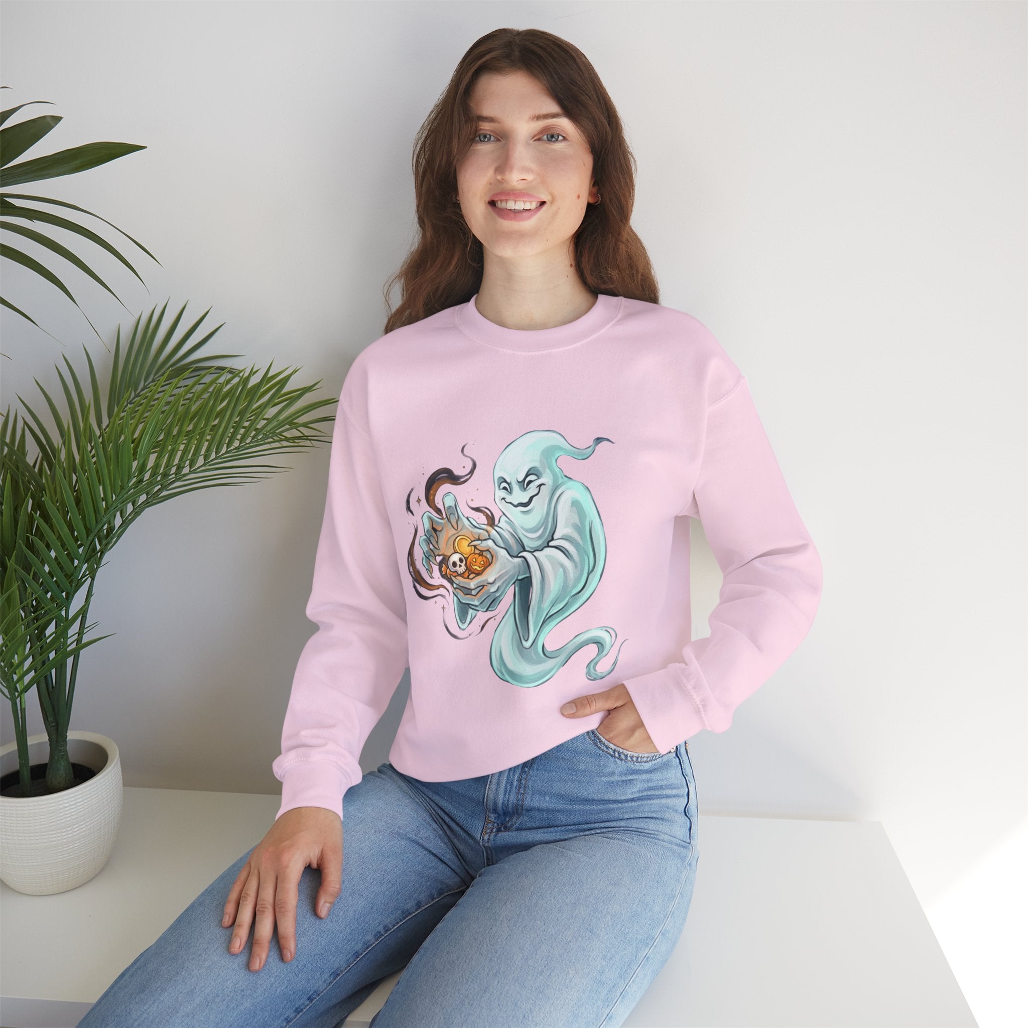 Ghost Portal Halloween Unisex Heavy Blend Crewneck Sweatshirt