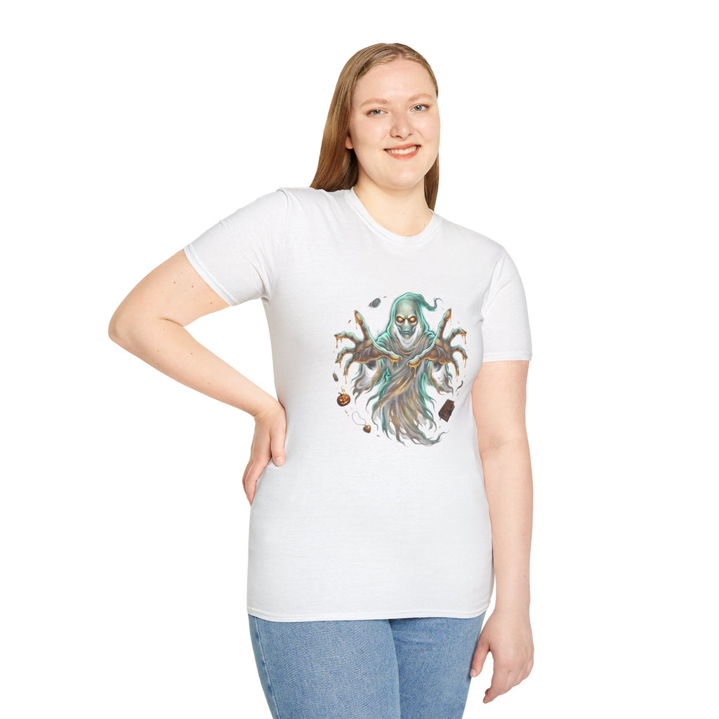 Hooded Specter Halloween Unisex Softstyle T-Shirt