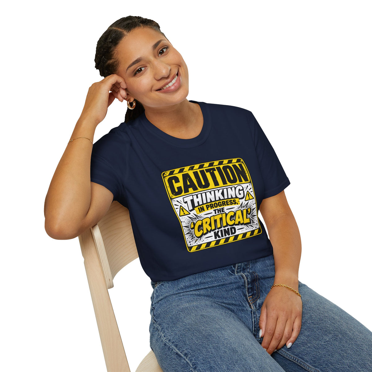 Caution Thinking in Progress Critical Kind T-Shirt