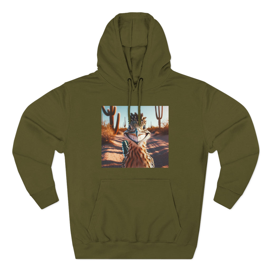 Three-Panel Fleece Hoodie