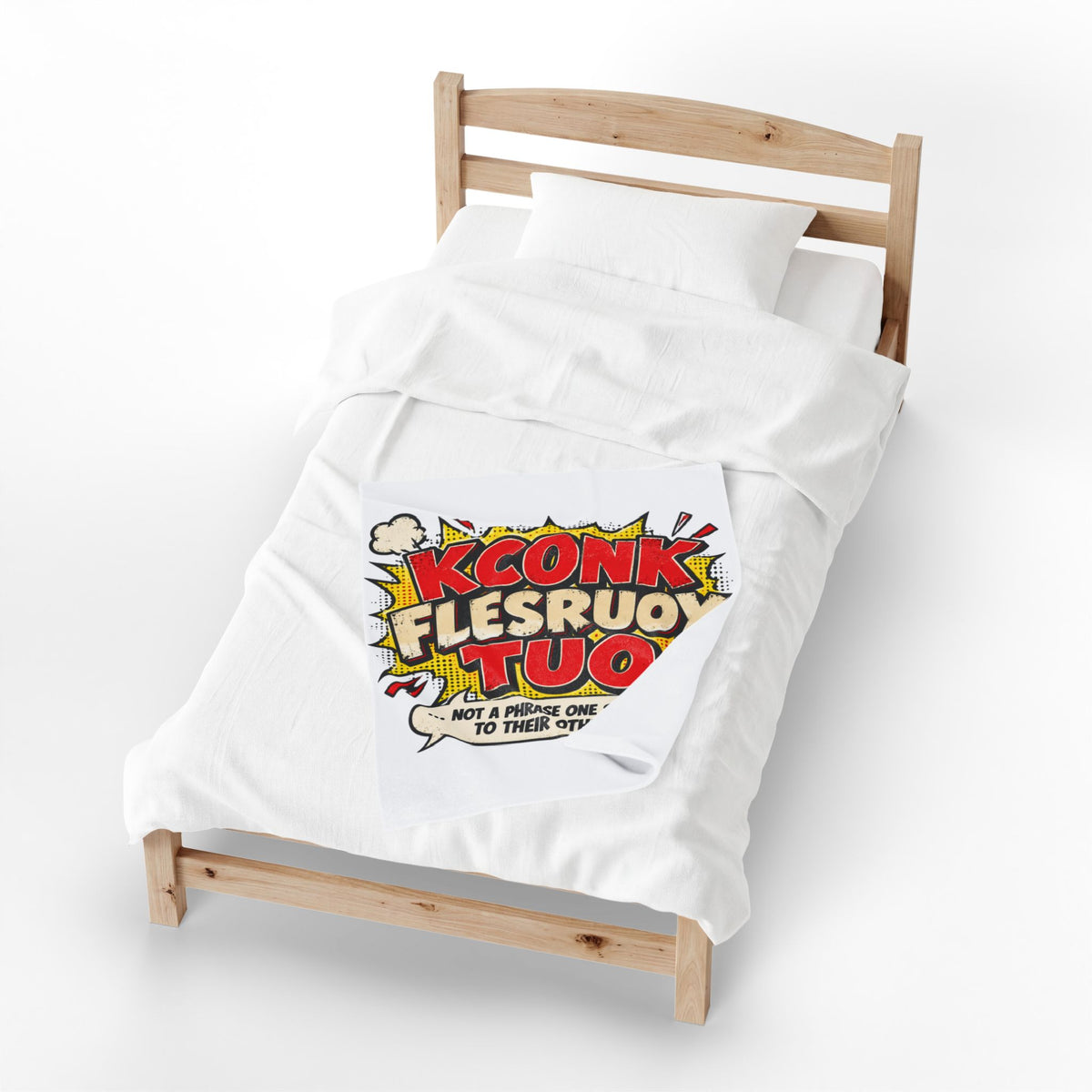 KCONK FLESRUOY TUO Funny Couples Velveteen Plush Blanket