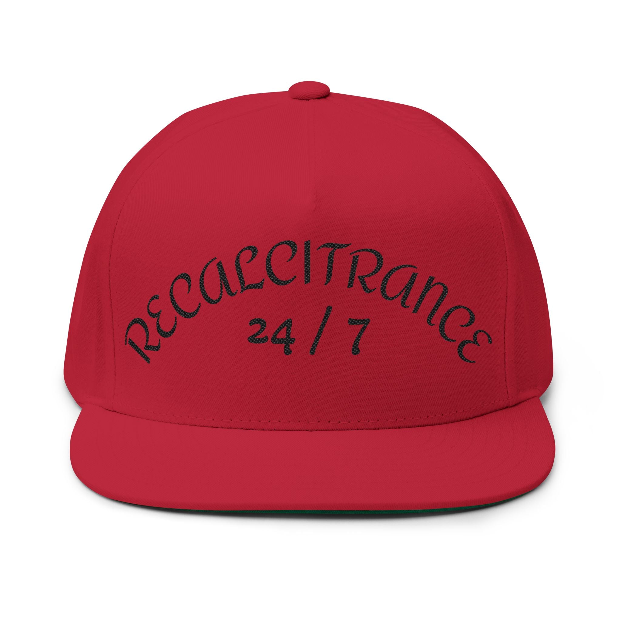 RECALCITRANCE Flat Bill Cap (Embroidery)