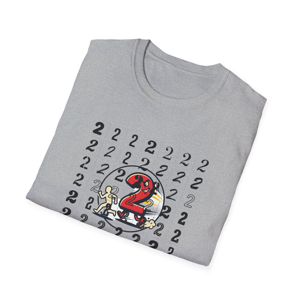 Running Number 2 Funny Bathroom Humor Graphic Unisex T-Shirt