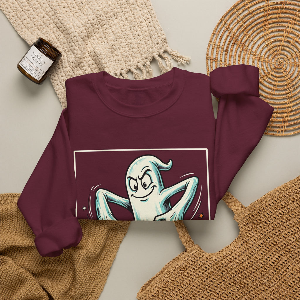 Candy Swipe Ghost Halloween Crewneck Sweatshirt