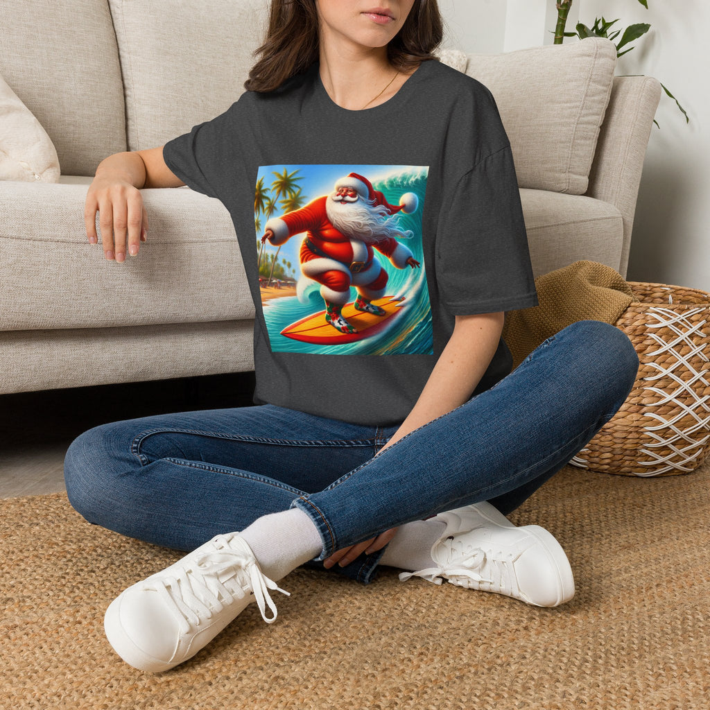 Surfing Santa Christmas T-Shirt