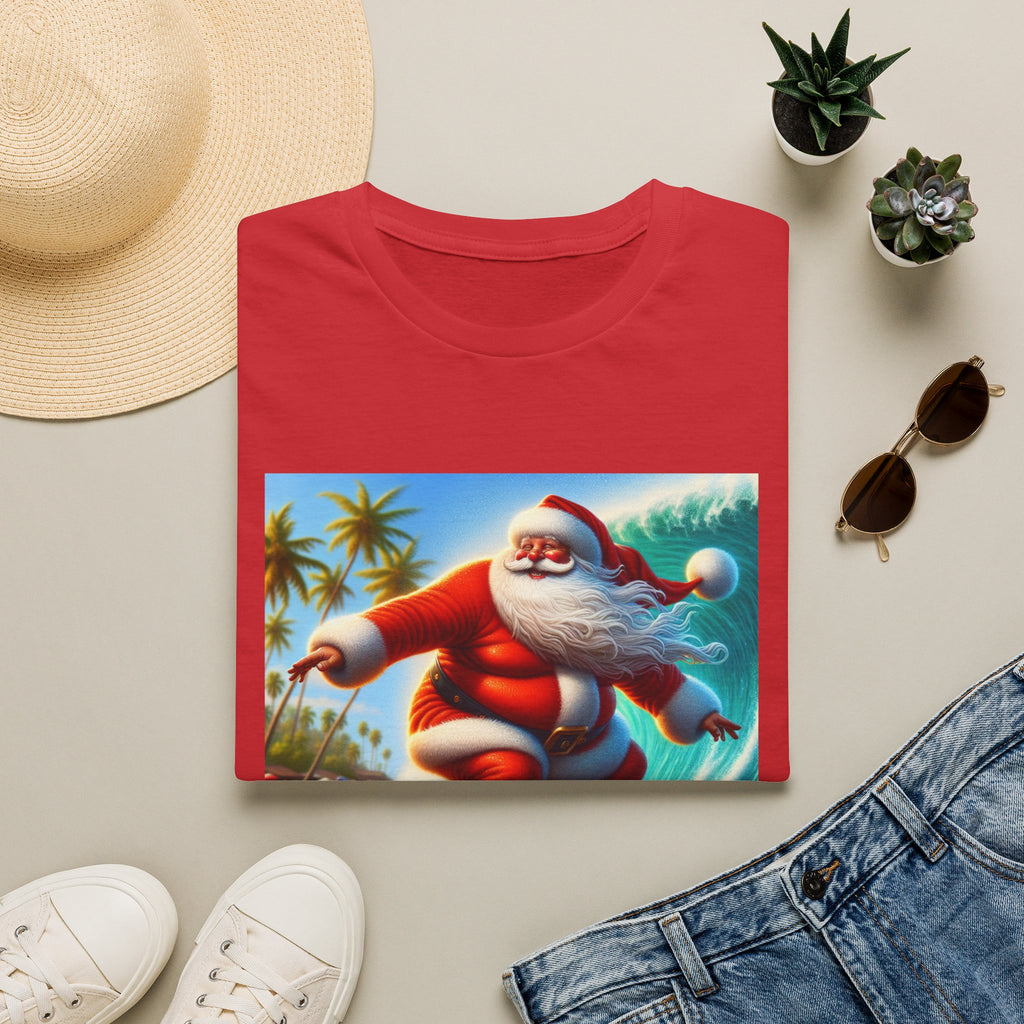 Surfing Santa Christmas T-Shirt
