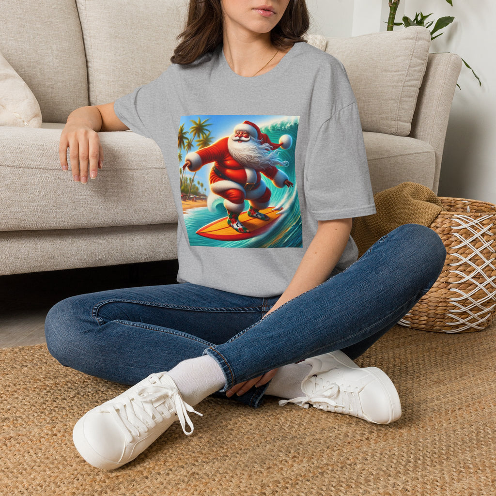 Surfing Santa Christmas T-Shirt