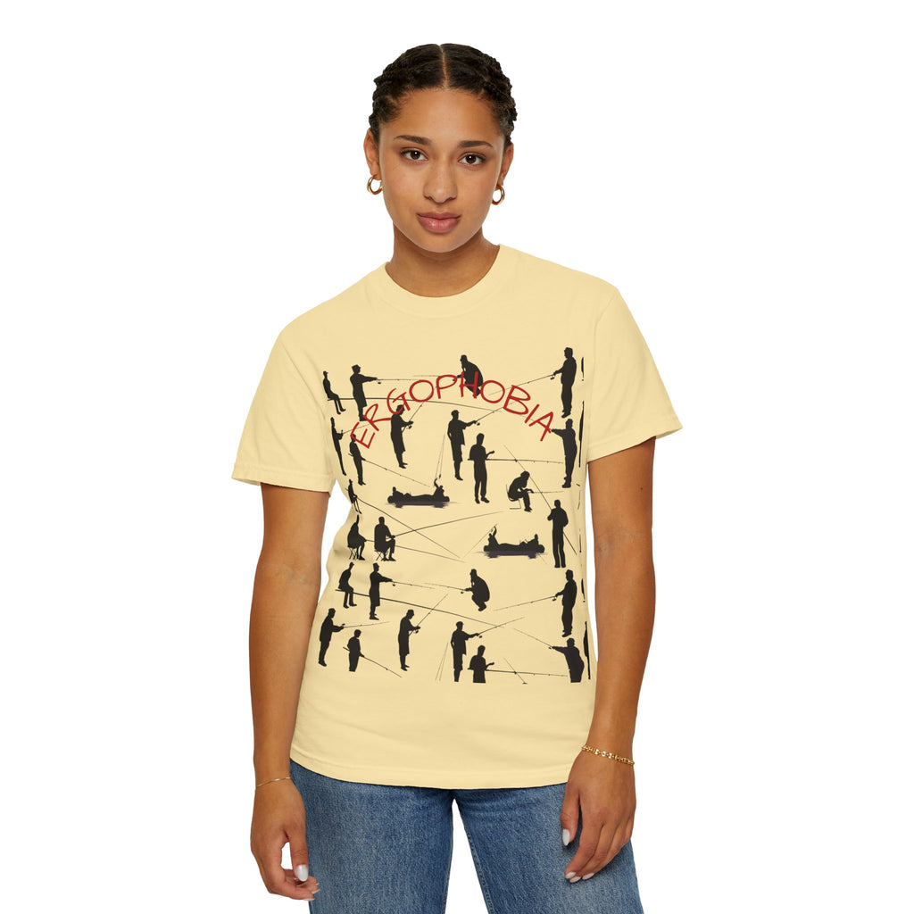 Different Styles of Fishing Garment-Dyed T-Shirt