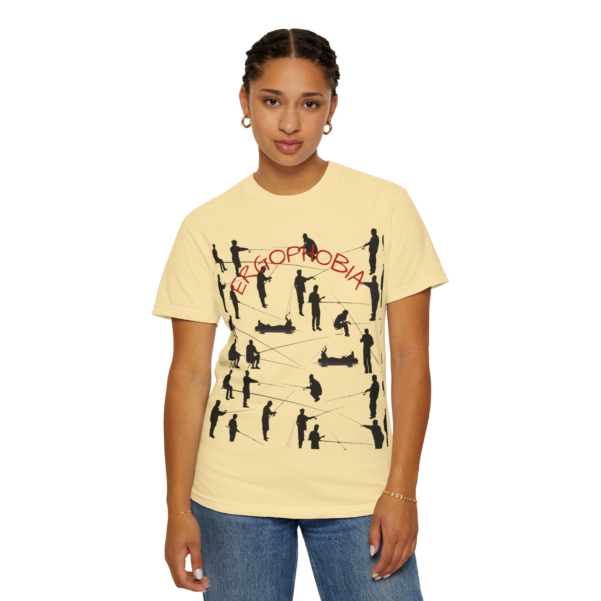 Different Styles of Fishing Garment-Dyed T-Shirt