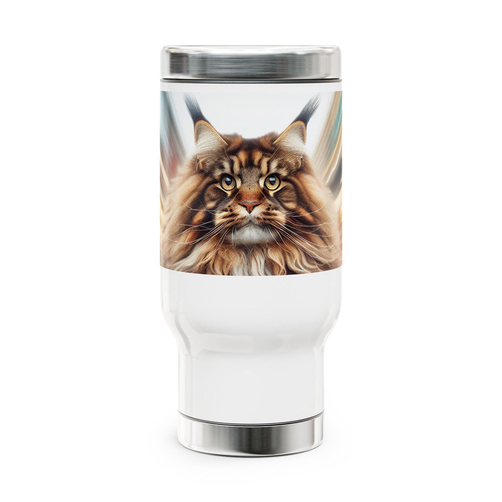 Maine Coon Cat Stainless Steel Travel Mug (15oz)