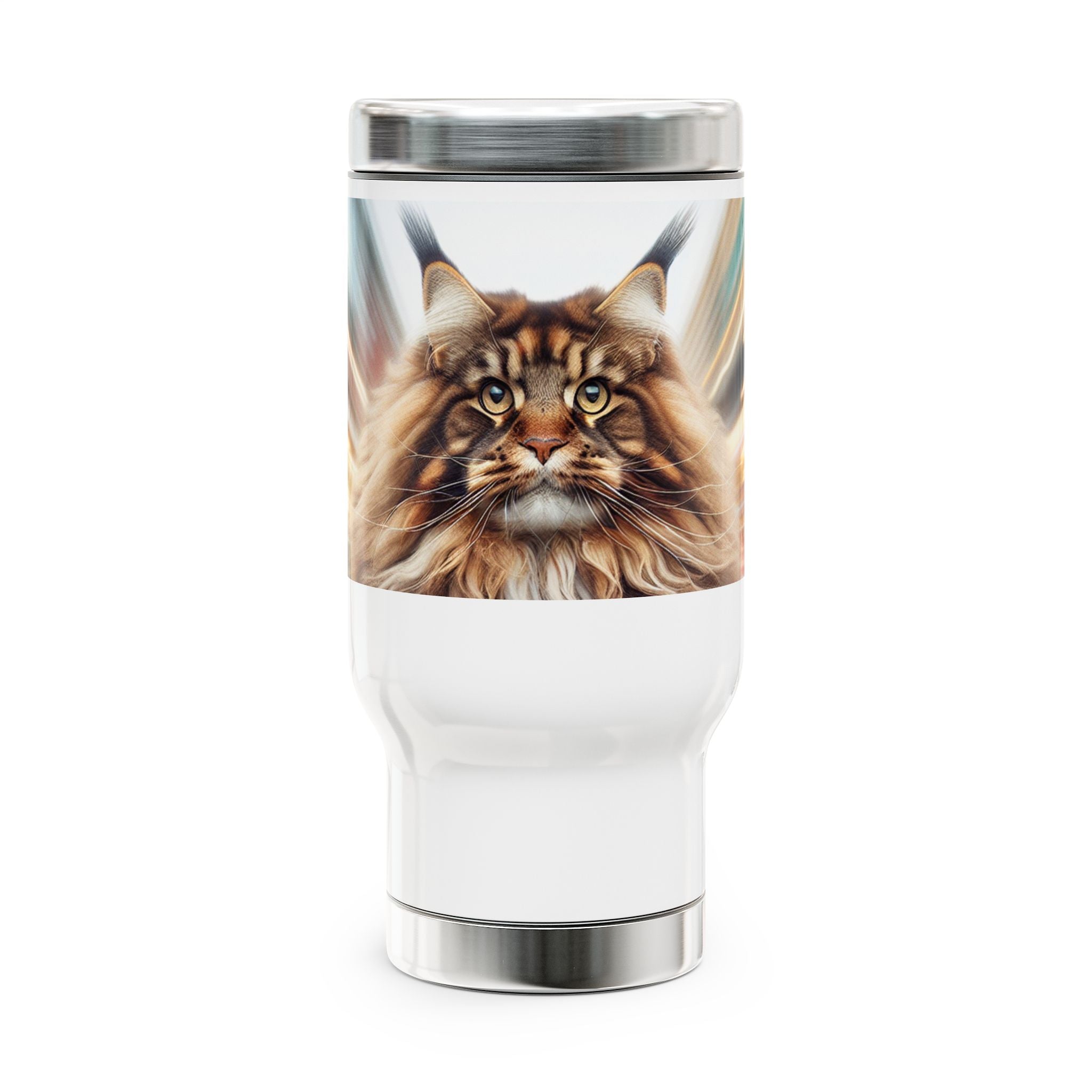Maine Coon Cat Stainless Steel Travel Mug (15oz)