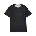 Men's Wolf Face Sports Jersey – Dark Red-Eyed Graphic Athletic Tee